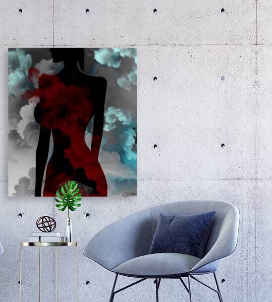Naked Visions in Dreamscapes - Silhouette Art Print by Corina Ioana
