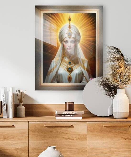 The Eternal Radiance Of Aishisa Mesmerizing AI Concept Art Portrait by Xzendor7 by xzendor7