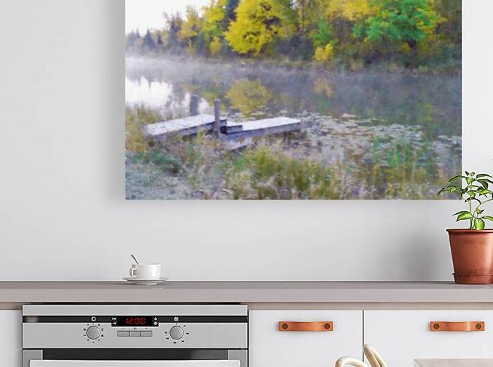 Dock on the River by Bev Snider