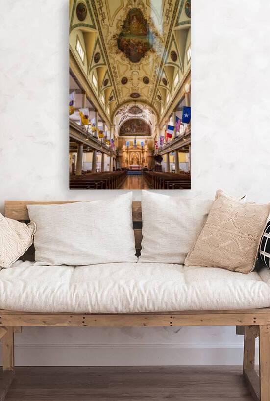 Interior of Cathedral Basilica of Saint Louis in New Orleans LA by Steve Heap
