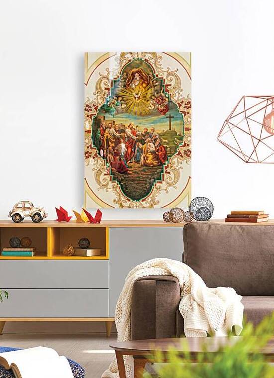 Ceiling painting in the Cathedral Basilica of Saint Louis by Steve Heap