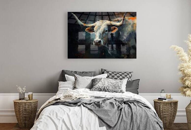 Longhorn Bull 1 by Raquel Manteiga