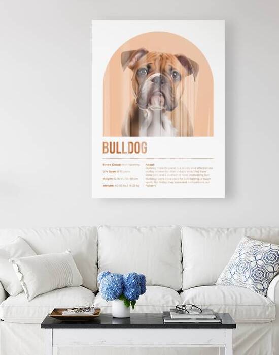 Bulldog Informative Poster by Windawn