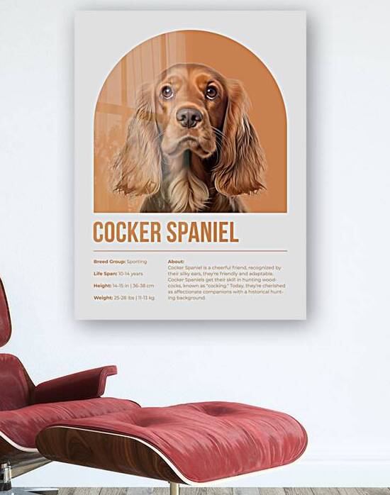 Cocker Spaniel Informative Poster by Windawn