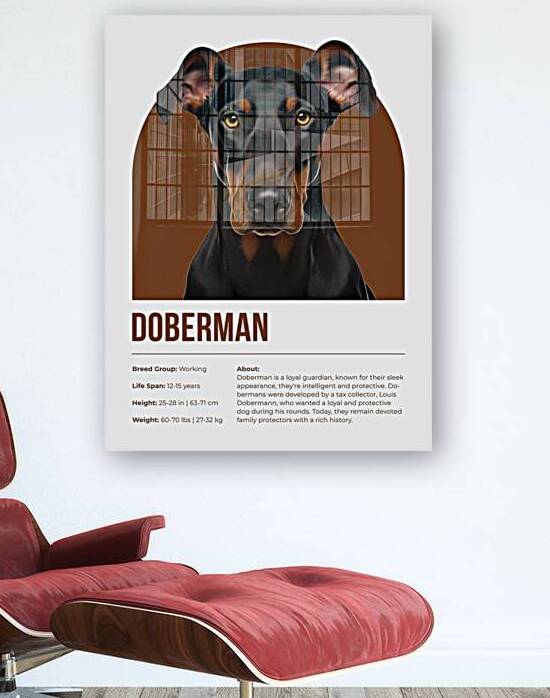 Doberman Informative Poster by Windawn