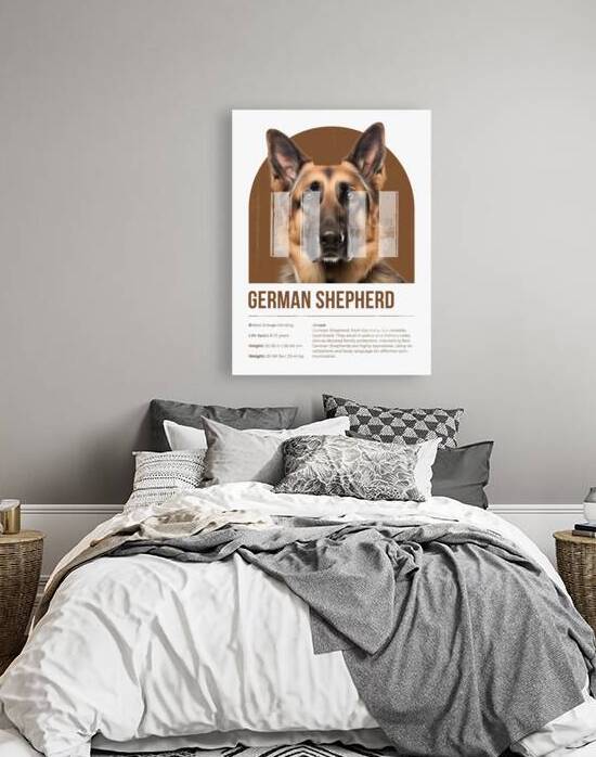 German Shepherd Informative Poster by Windawn