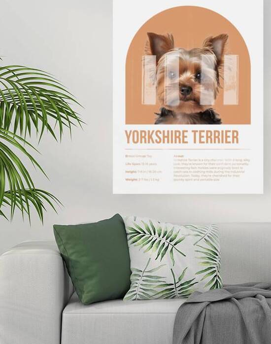 Yorkshire Terrier Informative Poster by Windawn