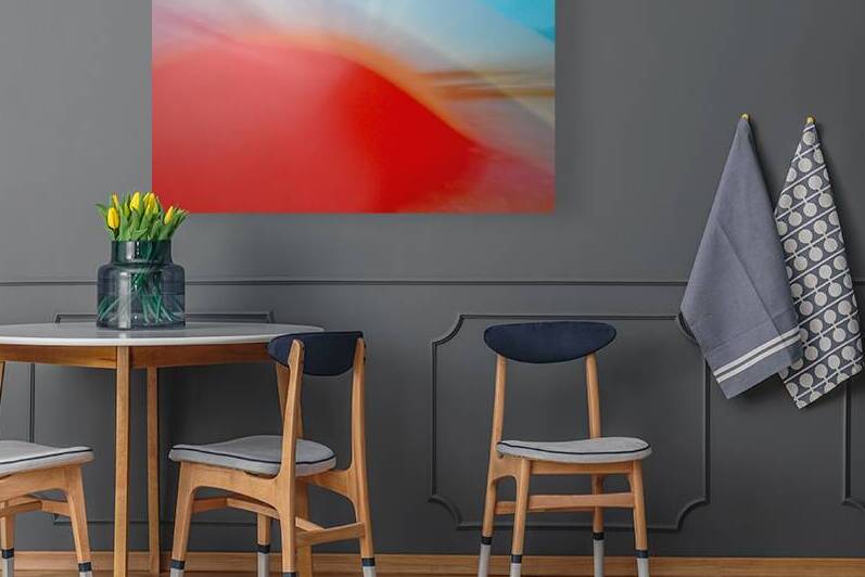 Red Wave with Sunset by Peter Sturgis