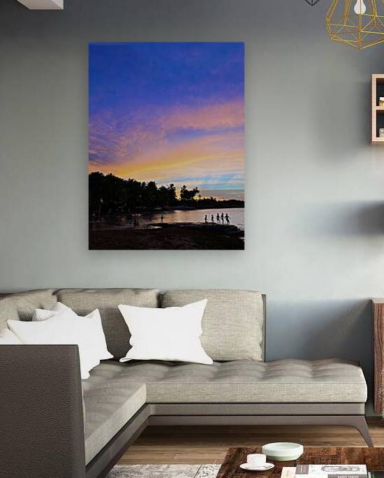 Sunset in Kourou French Guyana by Bastien