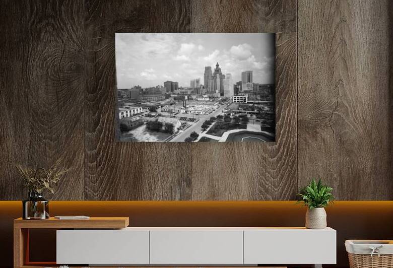 1940s BUSINESS DISTRICT OF HOUSTON TEXAS US 195730 by Panoramic Images