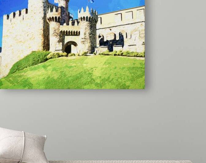 Medieval castle of Pontferrada - CR2210-8162-WAT.jpg by JordiCarrio