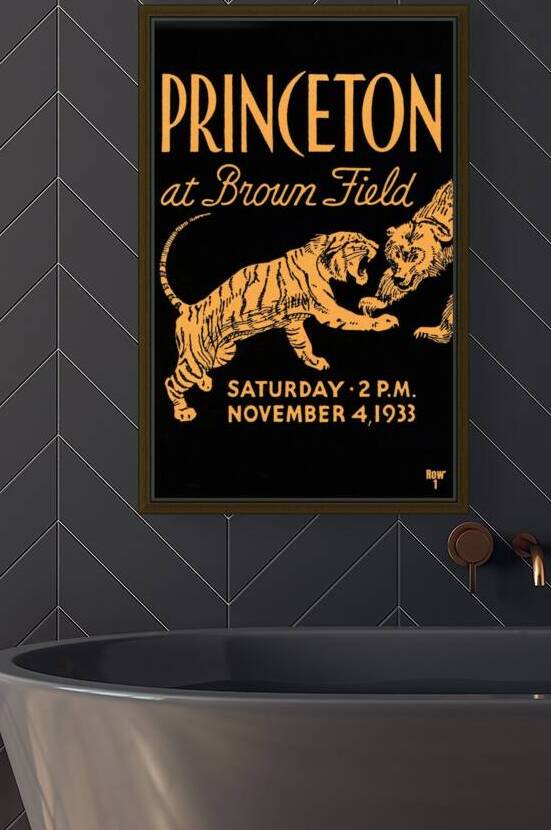 1933 Princeton Football Ticket Remix by Row One Brand
