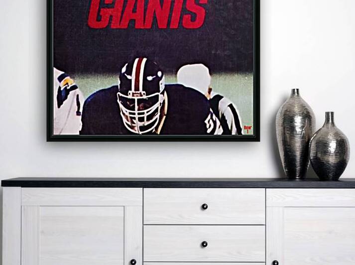 1979 New York Giants Throwback Art by Row One Brand