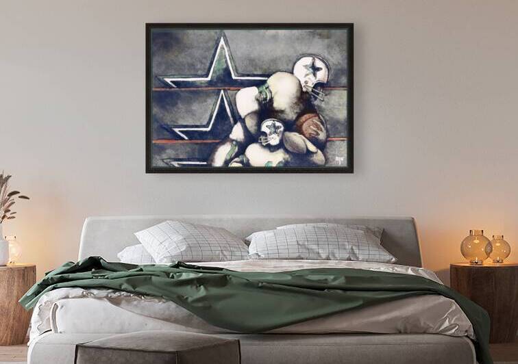 Retro Dallas Cowboys Throwback Art by Row One Brand