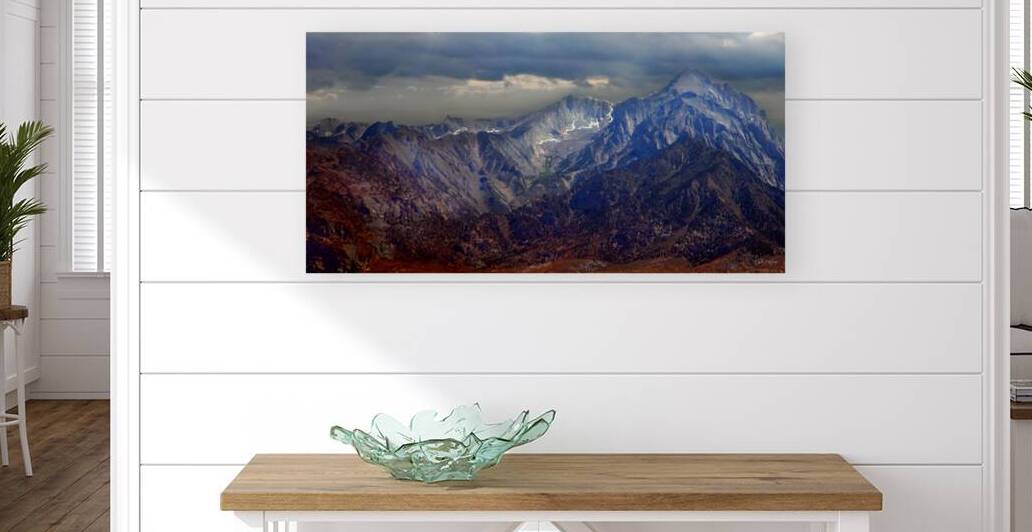 Rugged Sierra Nevada Peaks Panorama by Frank Wilson