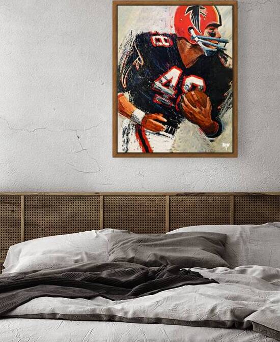 1966 Atlanta Falcons Football Player Art by Row One Brand