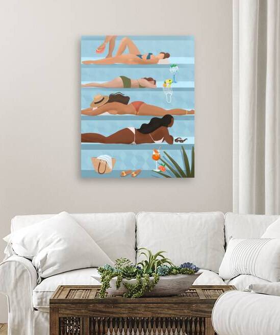 Ladies by the pool by 1x