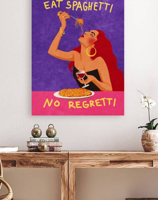 Eat spaghetti no regretti by 1x
