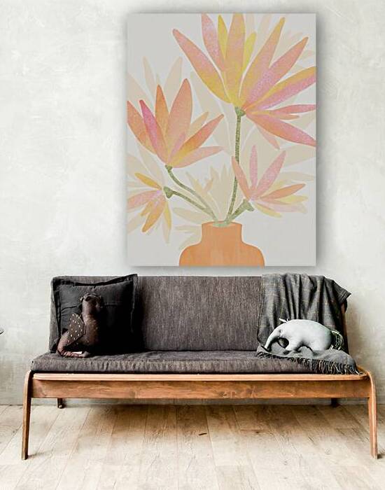 Sweet Pink Floral 5x7 by 1x