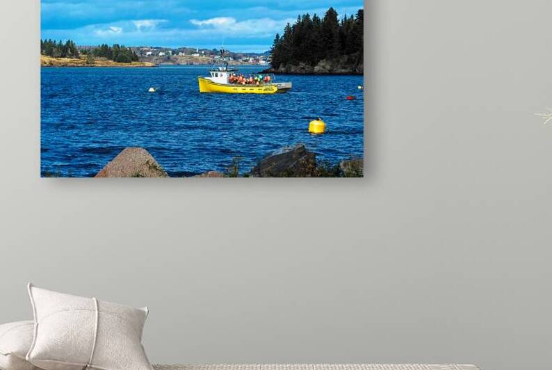 Boat of Buoys in Lubec Harbor by Bill Swartwout Photography