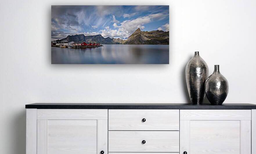 Calm Seas in Lofoten by Eirik Sorstrommen