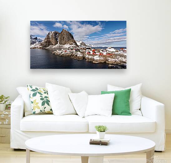 Fishing Village in Lofoten by Eirik Sorstrommen