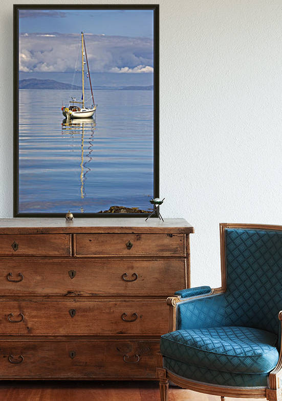 Isle Of Colonsay, Scotland; Sailboat On The Ocean by PacificStock