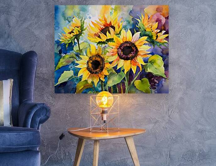 Sunflowers and Colors by Pabodie Art