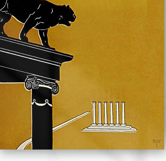 Tiger and The Columns at Missouri  by Row One Brand