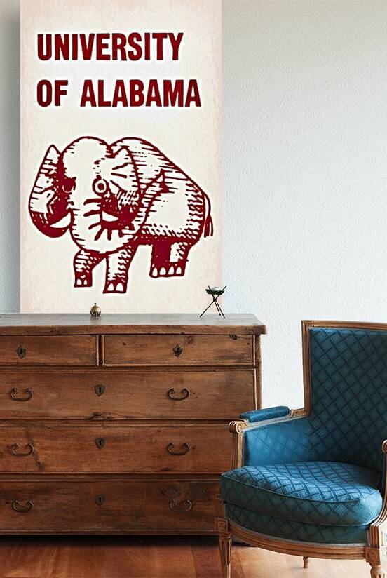1970s University of Alabama Art by Row One Brand