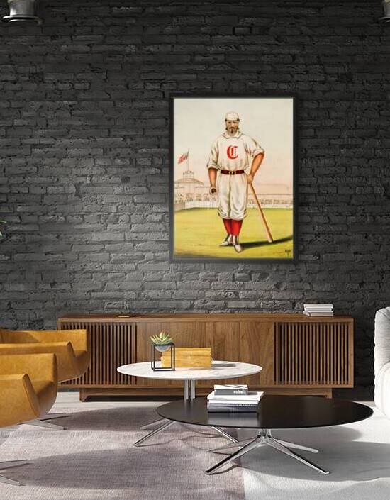 1869 Cincinnati Red Stockings Art by Row One Brand