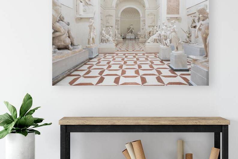 Possagno Italy - Antonio Canova Museum. Gallery interior with a by Paolo Modena