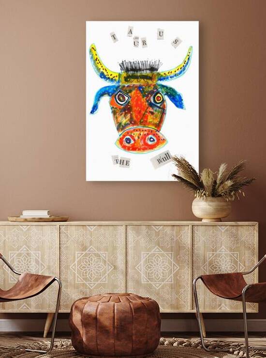 Taurus The Bull - Original Art work by Robert Burton