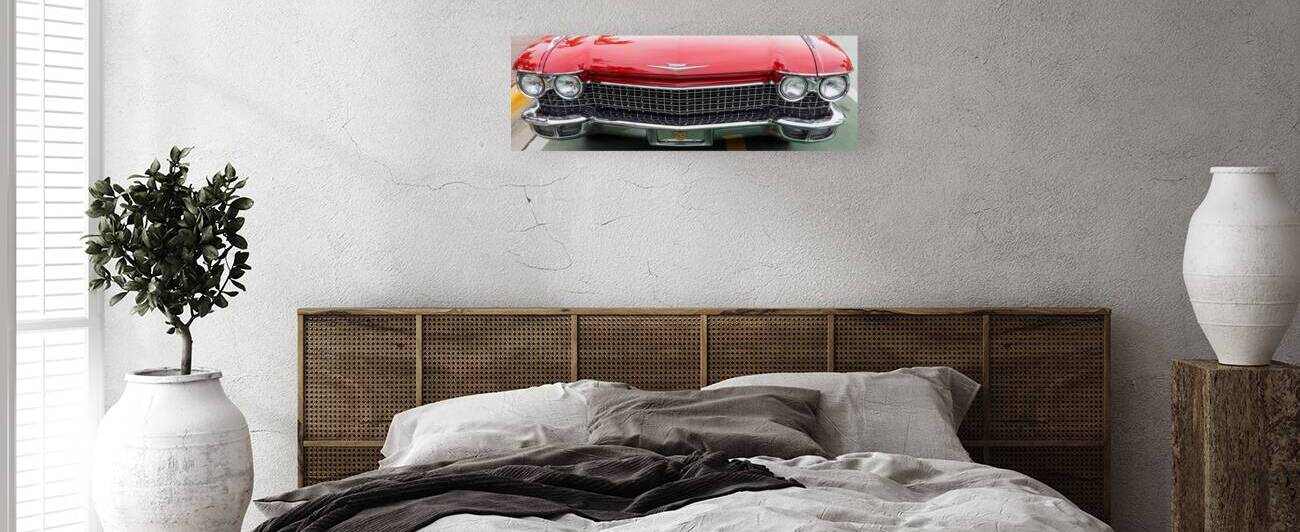 Front End of a Stunning Red Cadillac Eldorado  by Bo Insogna