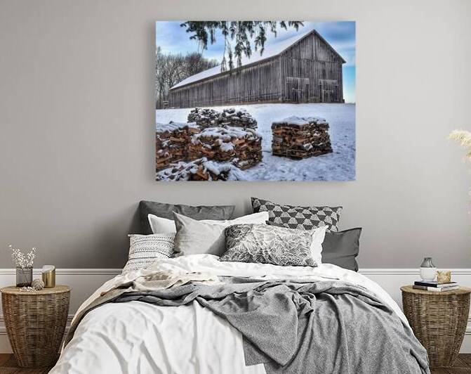 G05 Firewood Stacked for Winter by Kevin Savage