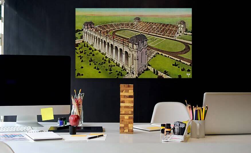 1940s Texas Memorial Stadium Art by Row One Brand