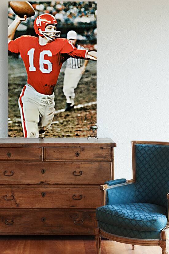 1965 Bo Burris Houston Quarterback Art by Row One Brand