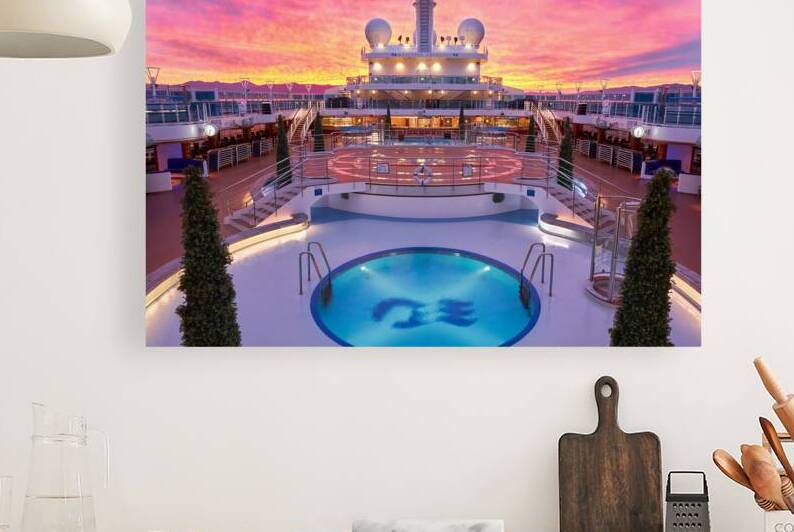 Pink Pool Sunrise by Ryan Cameron