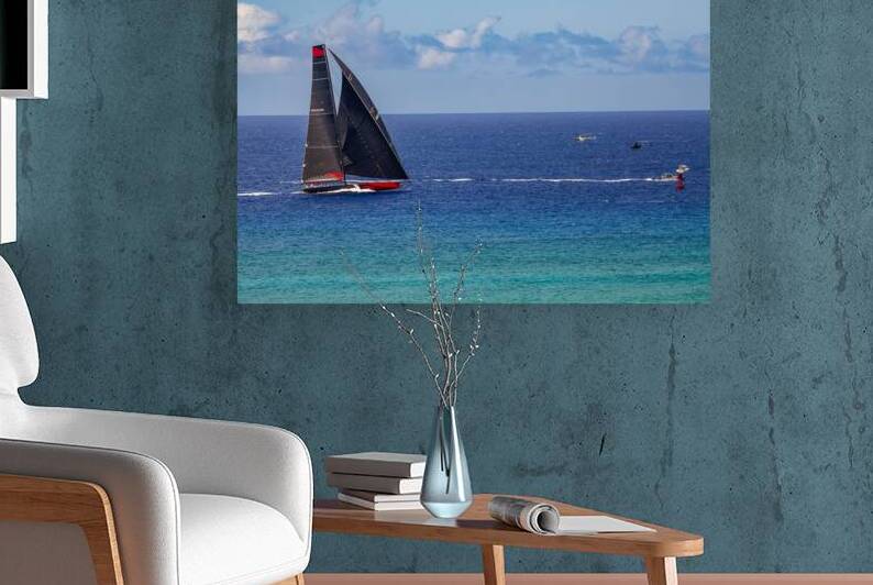 Maxi Yacht Comanche at TRANSPAC Finish Line by Lauren Pritchett Photography