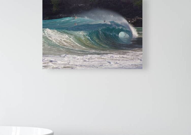 Riding the shorebreak wave at Makapuu by Lauren Pritchett Photography