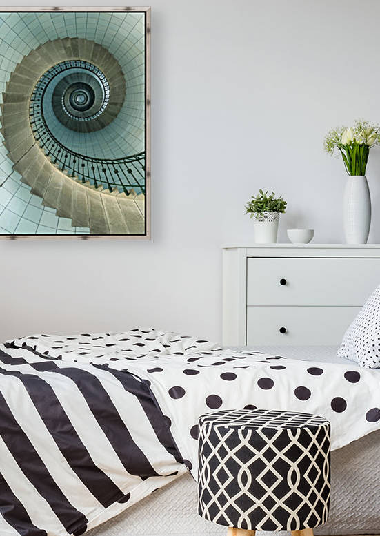 Looking Up The Spiral Staircase Of The Lighthouse by PacificStock