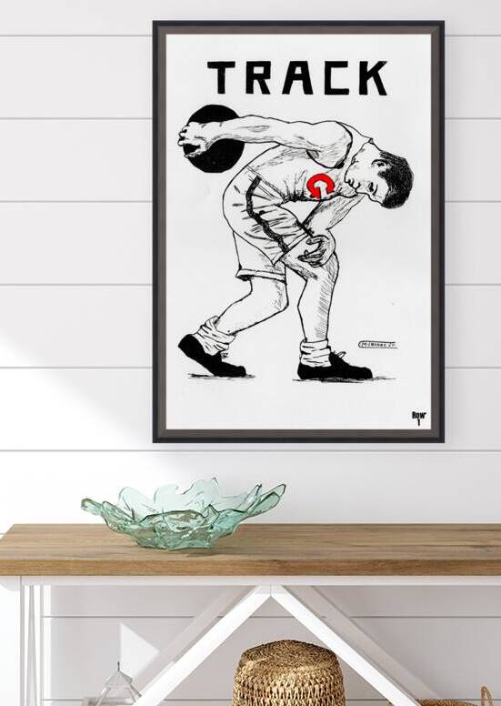 Vintage Georgia Track and Field Art by Row One Brand