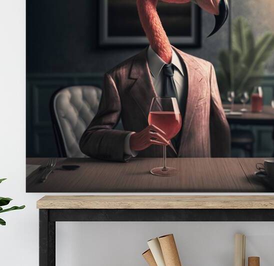 Flamingo  Gentleman  by Jackie Grace