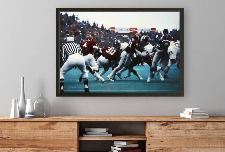 1976 OSU vs. Oklahoma Football Art by Row One Brand