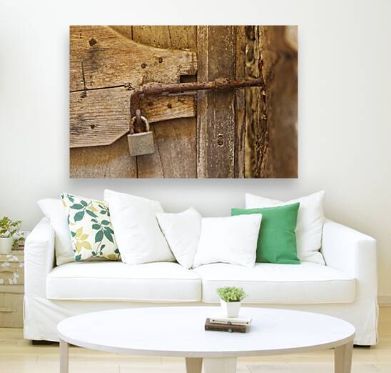 A Old Wooden Door with a Lock by Iris H Richardson