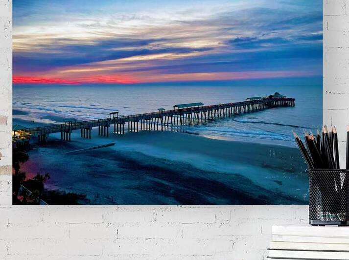 Folly Beach Pier By Dawns Early Light by Bill Swartwout Photography