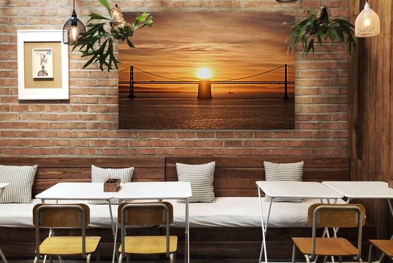 Golden Hour Bay Bridge Sunrise by Ryan Cameron