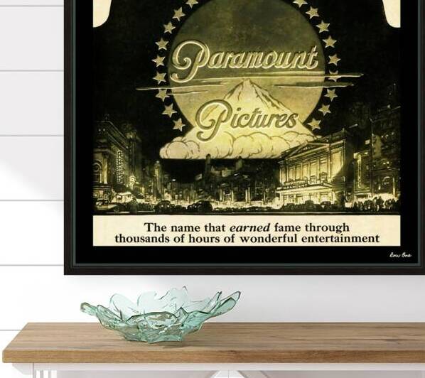 1923 Paramount Pictures Advertisement Art by Row One Brand