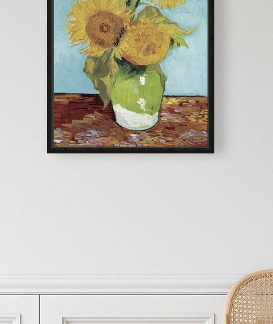  Van Gogh 1853 1890 Vase with Three Sunflowers  1888 by TOPARTGALLERY