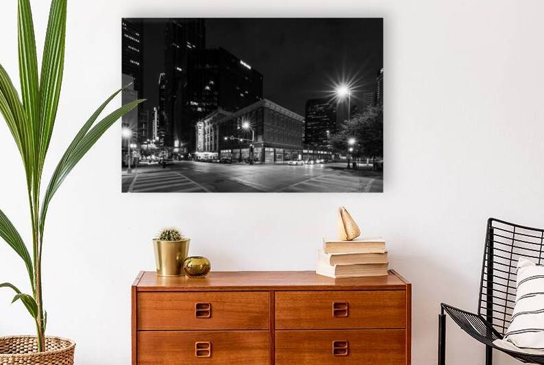 Dallas Elm And Harwood Night Grayscale by Jennifer White